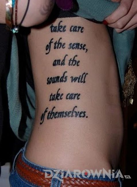 Cytaty na tatuaż dla kobiet #1